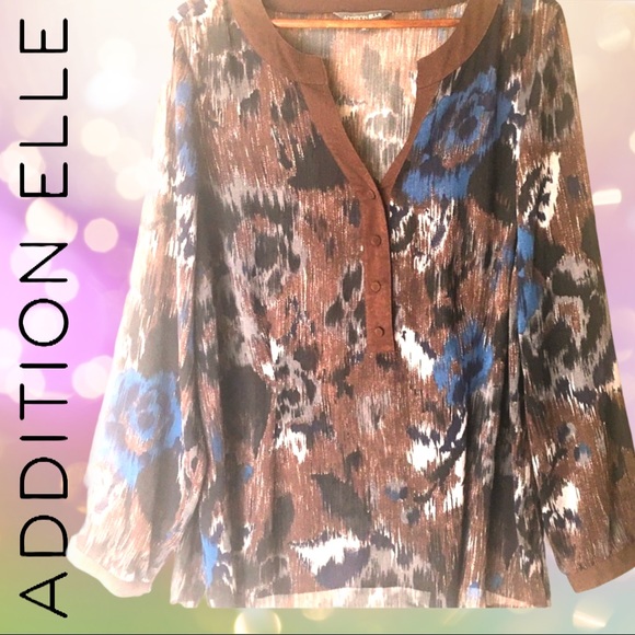 Veristile Sheer Multi-Colour Chiffon Top size 16 - Picture 9 of 14